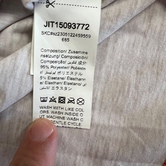 Shein Lune Women's Short Sleeve Top Orange/Cream Size Small New - Picture 8 of 9